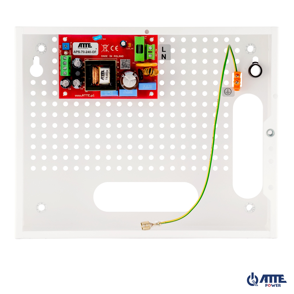 Zasilacz sieciowy SMPS 24V 3A 72W ATTE APS-70-240-E - obrazek 3