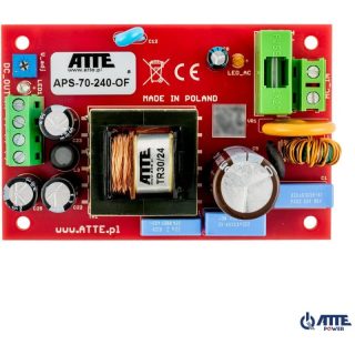 Zasilacz sieciowy SMPS 24V 3A 72W ATTE APS-70-240-OF