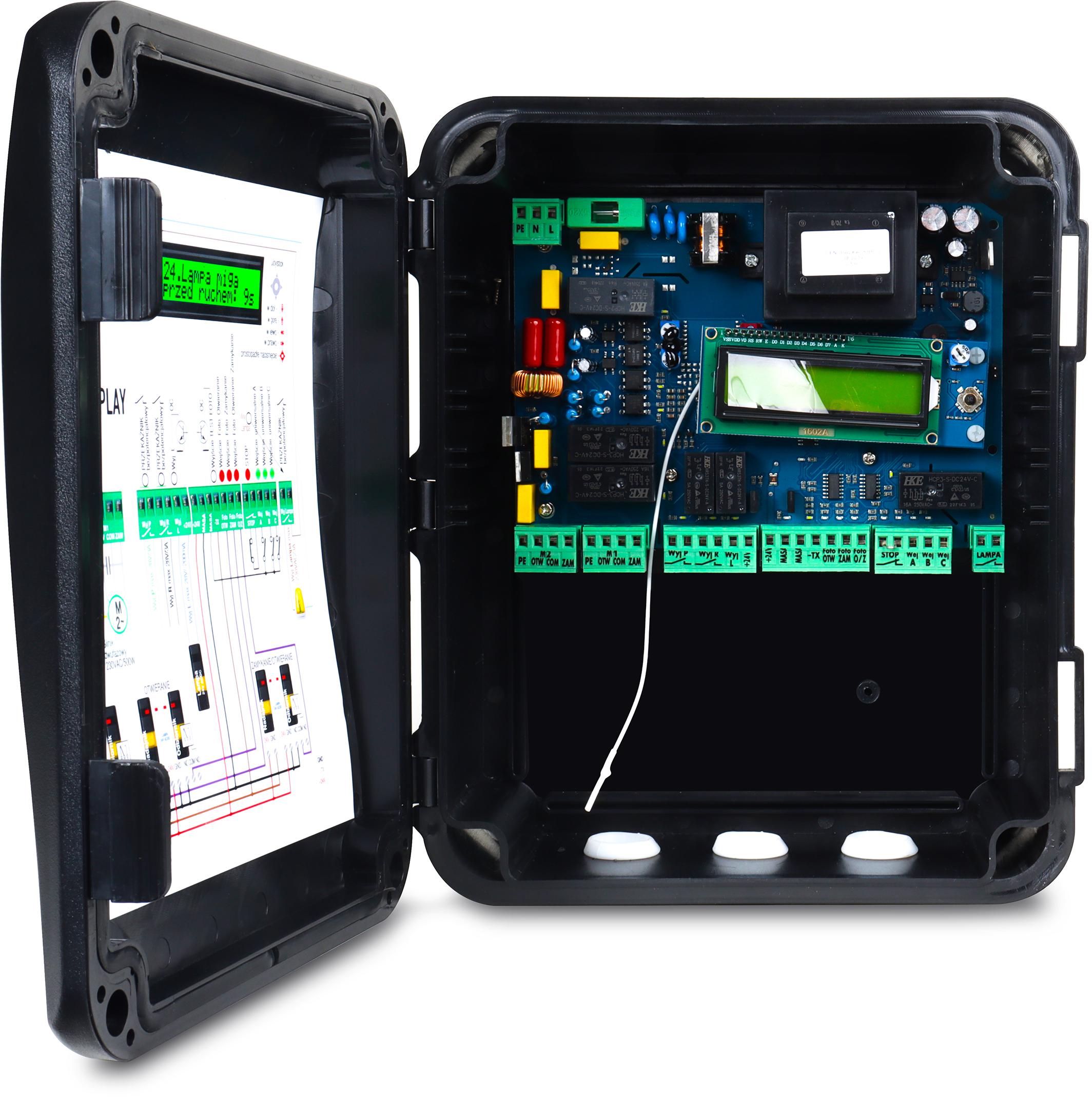 Zestaw GISE G250 do 5m bram dwuskrzydłowych (bez fotokomórek) - obrazek 10