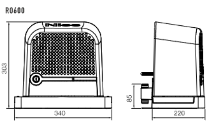 Zestaw NICE ROBO 600 do bram przesuwnych (bez fotokomórek) 4 Zestaw NICE ROBO 600 do bram przesuwnych (bez fotokomórek) - obrazek 4