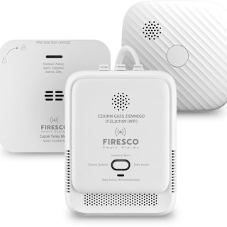 Zestaw czujników WIFI FIRESCO czujnik czadu+czujnik dymu+czujnik gazu