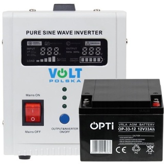 Zestaw do awaryjnego zasilania 33Ah 500W 1 Zestaw do awaryjnego zasilania 33Ah 500W