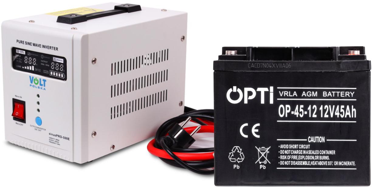 Zestaw do awaryjnego zasilania 45Ah 500W 2 Zestaw do awaryjnego zasilania 45Ah 500W - obrazek 2