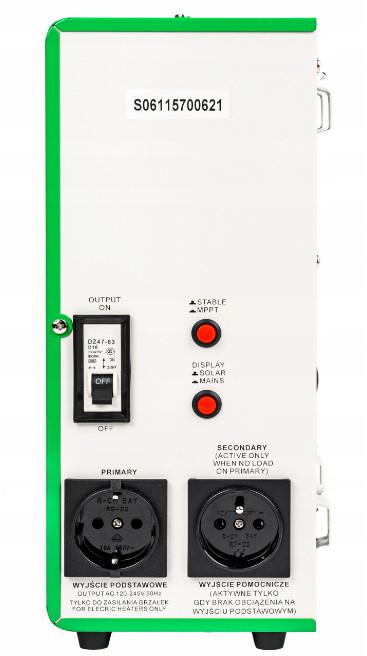 Przetwornica solarna VOLT POLSKA GREEN BOOST MPPT 3000 (120-350VDC) BYPASS 4 Przetwornica solarna VOLT POLSKA GREEN BOOST MPPT 3000 (120-350VDC) BYPASS - obrazek 4