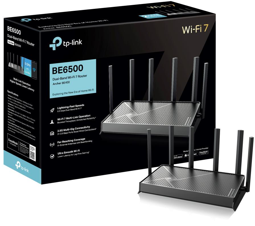 ROUTER TP-LINK Archer BE400 Wi-Fi 7, BE6500 4 ROUTER TP-LINK Archer BE400 Wi-Fi 7, BE6500 - obrazek 4