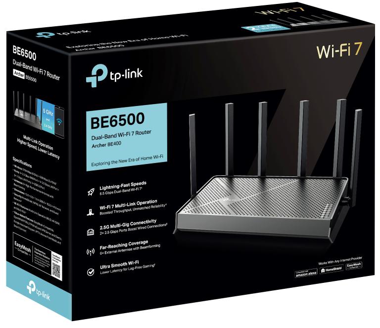 ROUTER TP-LINK Archer BE400 Wi-Fi 7, BE6500 3 ROUTER TP-LINK Archer BE400 Wi-Fi 7, BE6500 - obrazek 3