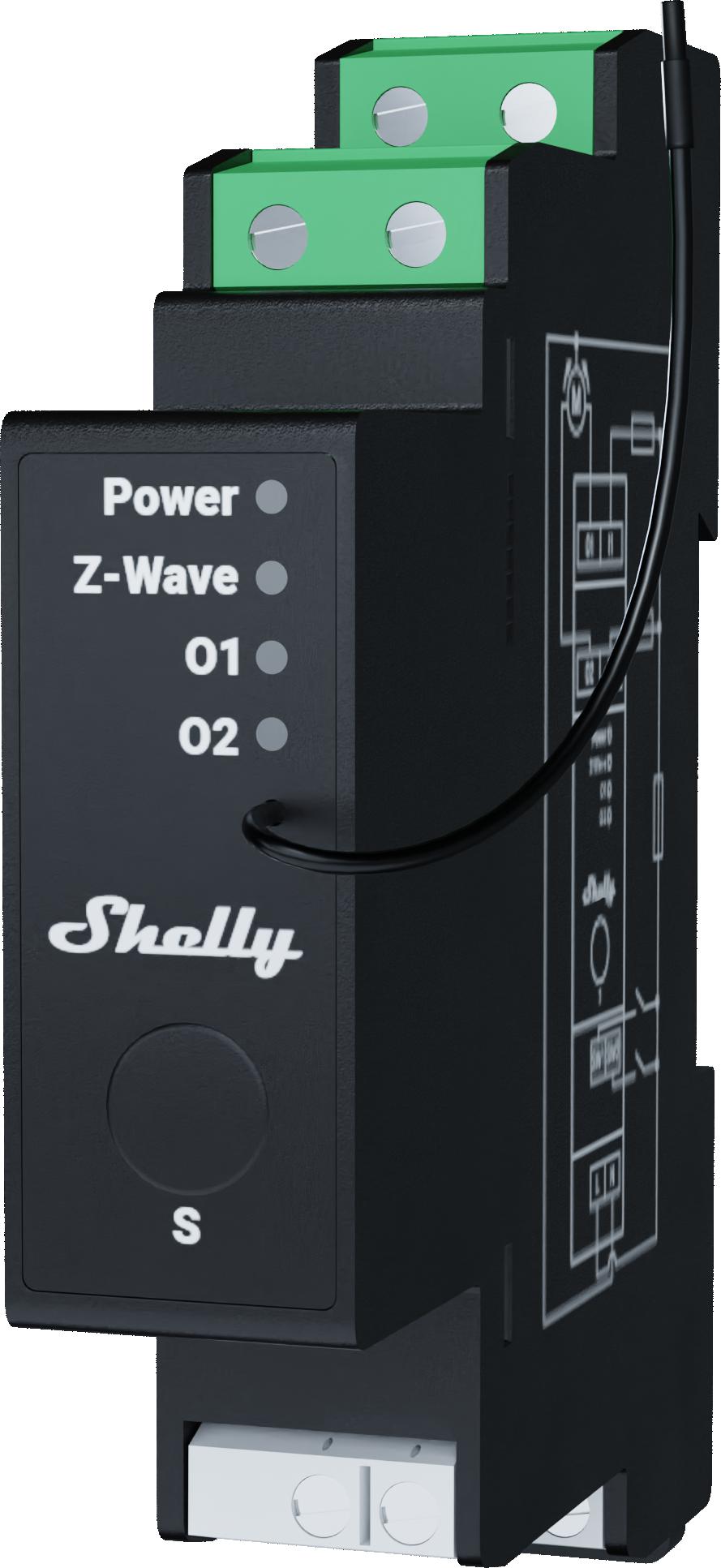Shelly Qubino Wave PRO 2PM 1 Shelly Qubino Wave PRO 2PM
