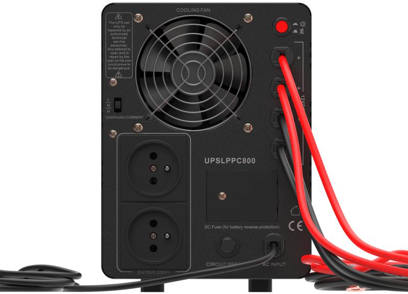 UPS ZASILACZ AWARYJNY Greencell PowerCore 1200VA 800W AVR 12VDC LCD - obrazek 7