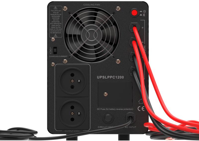 UPS ZASILACZ AWARYJNY Greencell PowerCore 2000VA 1200W AVR 24VDC LCD - obrazek 7