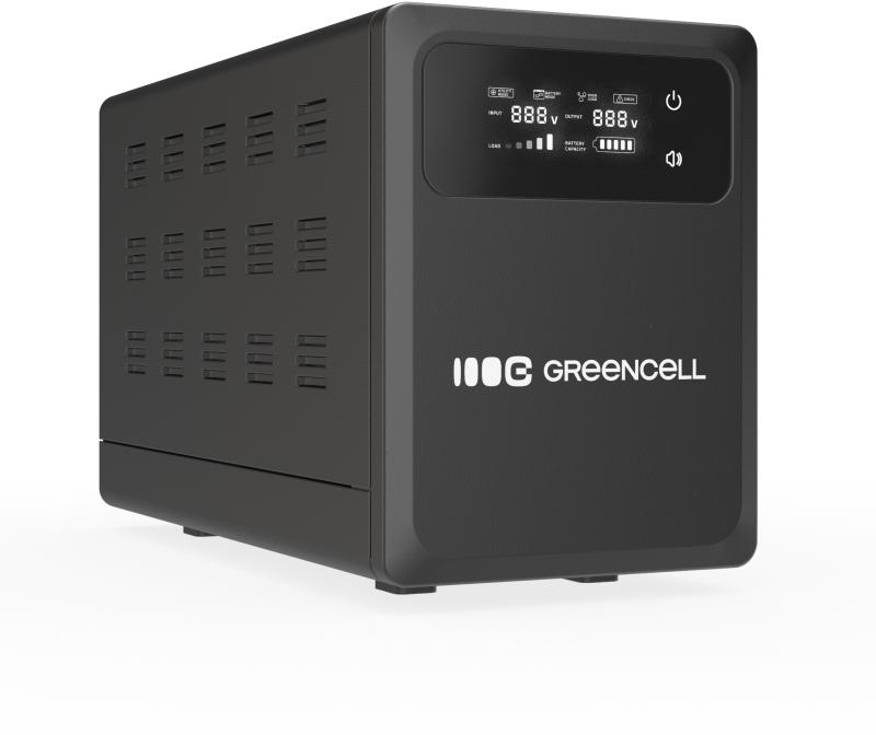 UPS ZASILACZ AWARYJNY Greencell PowerCore 800VA 500W AVR 12VDC LCD - obrazek 4