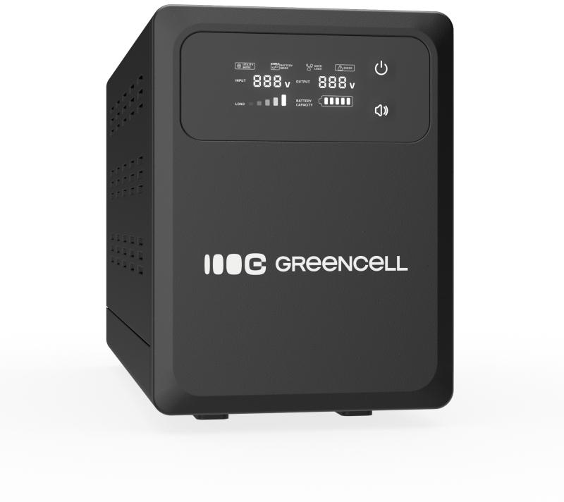 UPS ZASILACZ AWARYJNY Greencell PowerCore 1200VA 800W AVR 12VDC LCD - obrazek 5