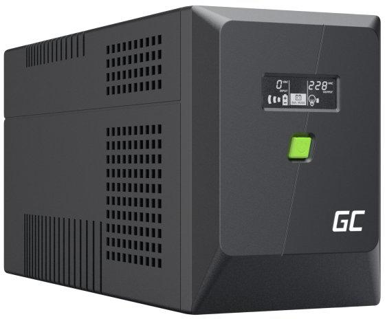 UPS ZASILACZ AWARYJNY Greencell PowerProof 2000VA 1400W LCD CZYSTA SINUSOIDA - obrazek 2