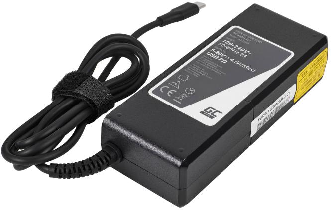 ZASILACZ ŁADOWARKA DO LAPTOPA UNIWERSALNA APPLE Green Cell PRO AD139P 20V 4,5A 90W USB-C - obrazek 3