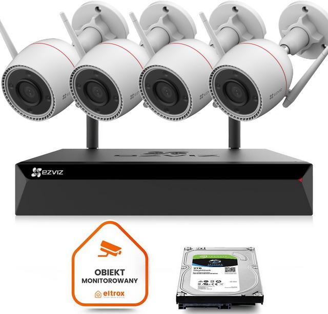 Zestaw do monitoringu Wi-Fi EZVIZ 4x H3c 2K+ 4MP