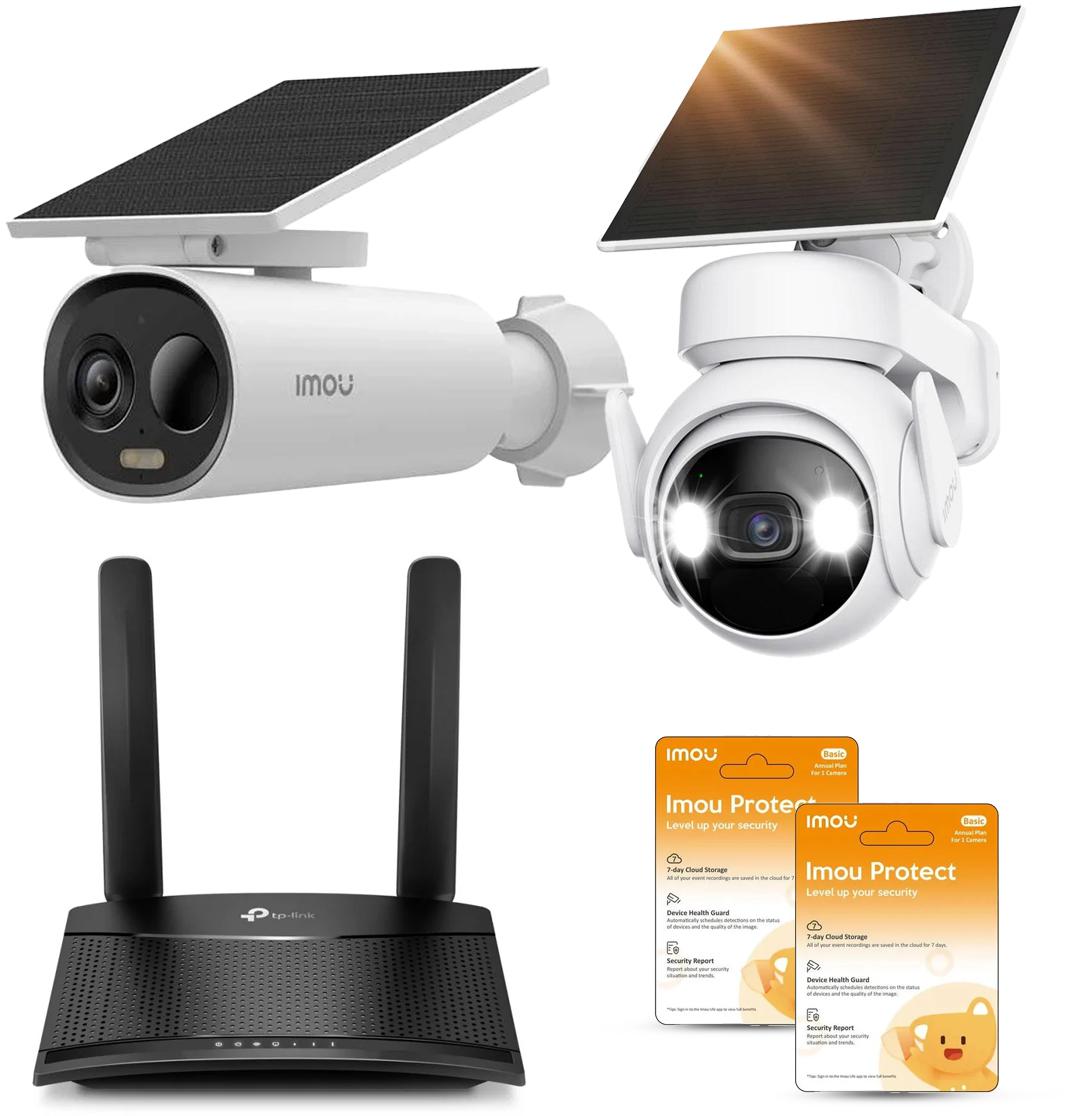 Zestaw kamer solarnych Imou Cell PT i 3C AIO 3MPx z routerem 4G 1 83a618ecf4ad8aaab59534999fb2d067