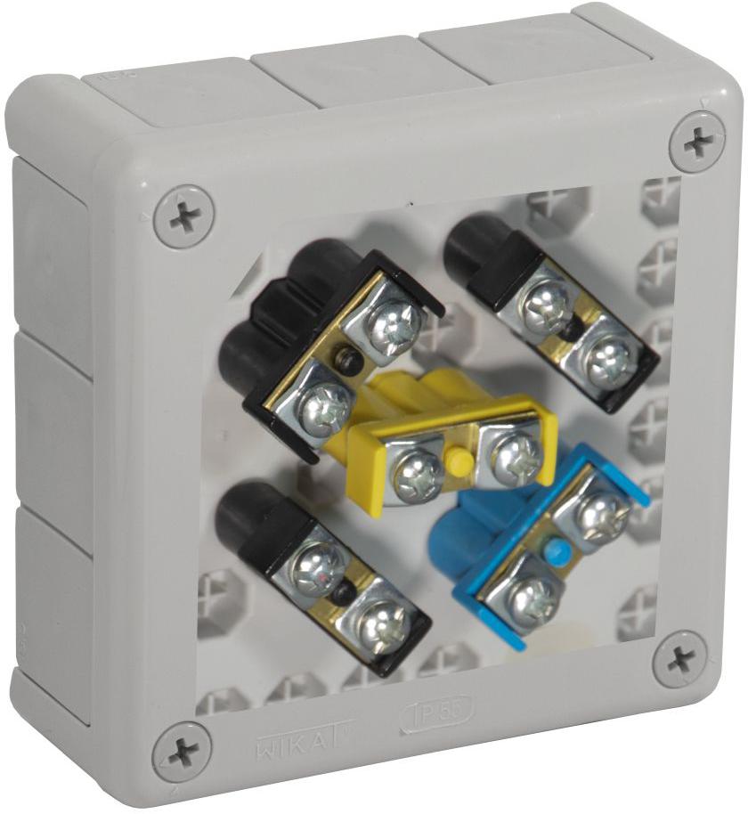 Puszka natynkowa z zaciskami 12 wlotów VIPLAST VP-51 SZARA IP55 118x118x46mm 051-53 1 4d833f5c0346847f21260112aaec323e