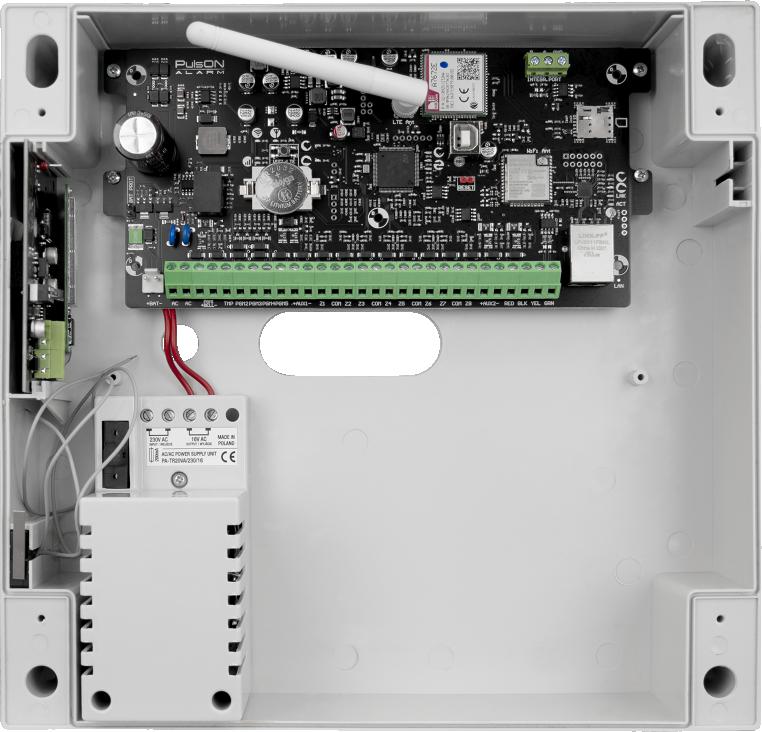 Zestaw centrala PulsON Alarm 2.0 4G z obudową i odbiornikiem PowerG 1 cd5ce4e5d61f37deb3d5cdf9d67b01c0
