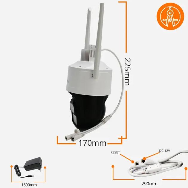 Kamera IP ORLLO Z17 Ultra 4K zewnętrzna obrotowa GSM na kartę SIM 8MPx 10 a3b5a7ec0545dc70f0ccfbb7e8e08506