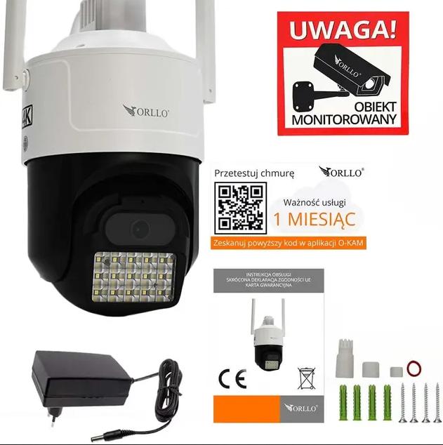 Kamera IP ORLLO Z17 Ultra 4K zewnętrzna obrotowa GSM na kartę SIM 8MPx 9 a1bba23de990d55da65dbaf9ce4bb255