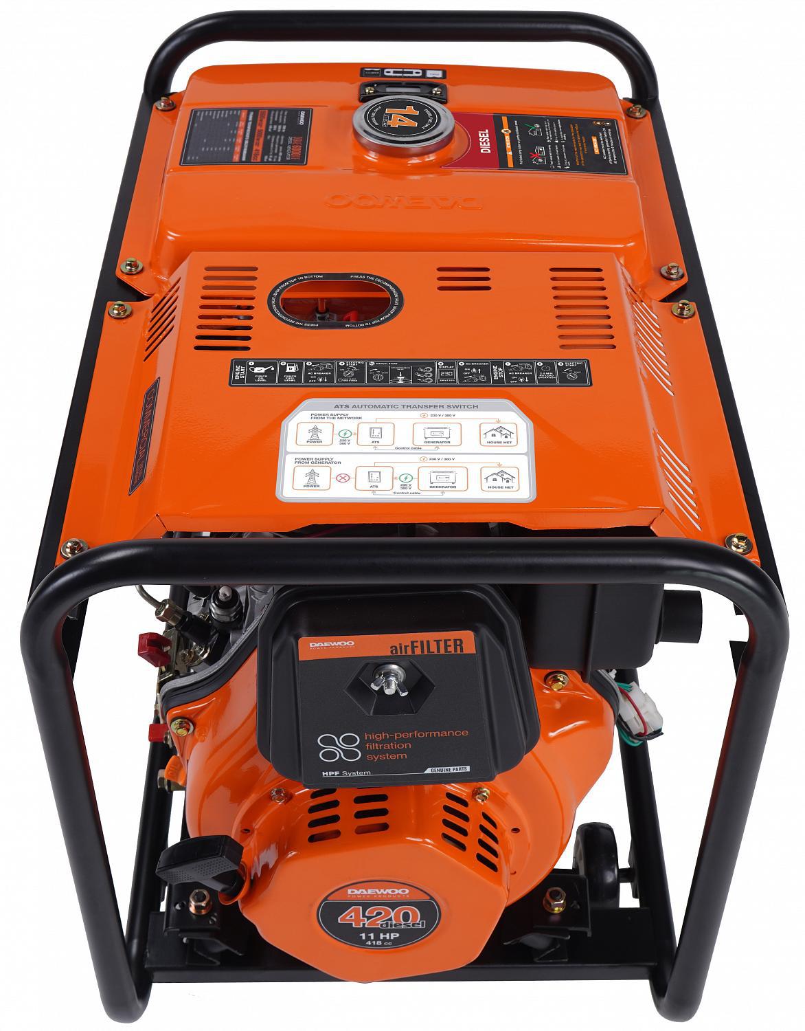 AGREGAT PRĄDOTWÓRCZY DIESEL DAEWOO DDAE 6000XE-3 5.0kW 6 69bbf1a1068b86a34e14b1bc06fb7efd