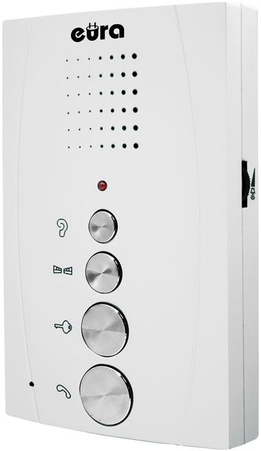 DOMOFON ''EURA'' ADP-51A3 ''DIFESA'' - 1-rodzinny, 2 unifony, interkom, biały 2 4fc929a6c4512ce966dba0cac272362d