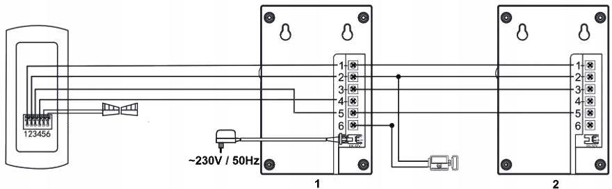 DOMOFON ''EURA'' ADP-51A3 ''DIFESA'' - 1-rodzinny, 2 unifony, interkom, biały 3 9a38238ef22880c65f11157e041e2c9c