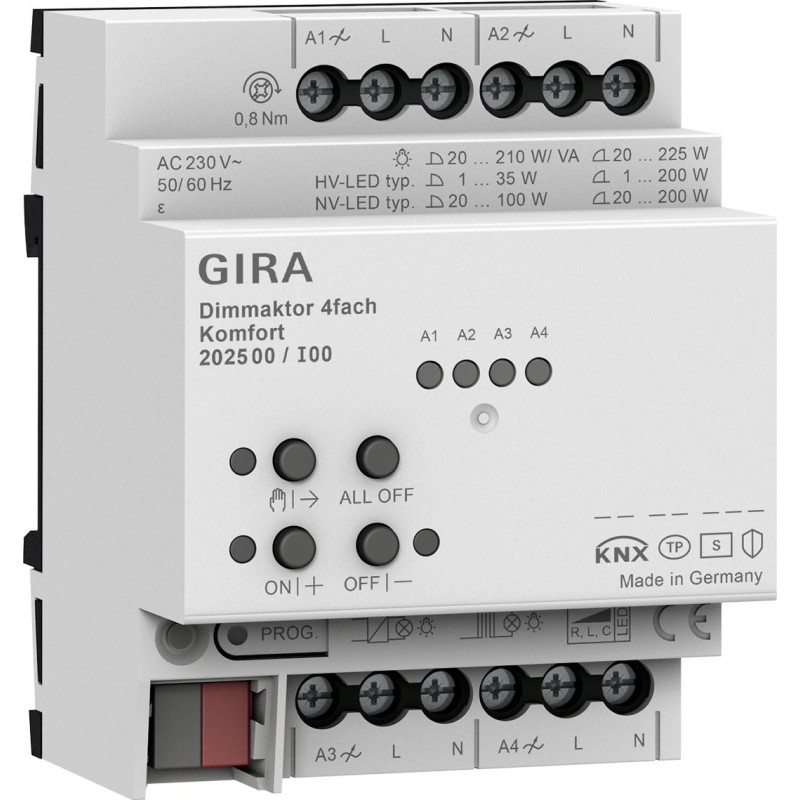 GIRA aktor ściemniający 4x komfort KNX Secure ONE 202500 1 68b7f19bef83e7aaa5f1cfa4c391d518