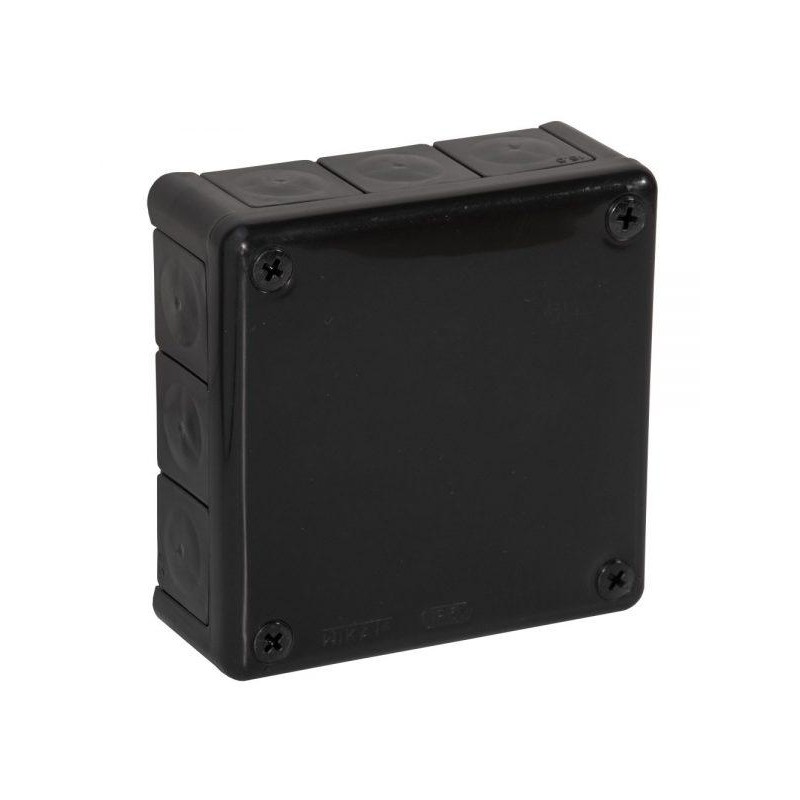Puszka natynkowa pusta 12 wlotów VIPLAST VP-51 CZARNA IP55 118x118x46mm 051-05 1 824dc62add71a61e15ec099c93655905