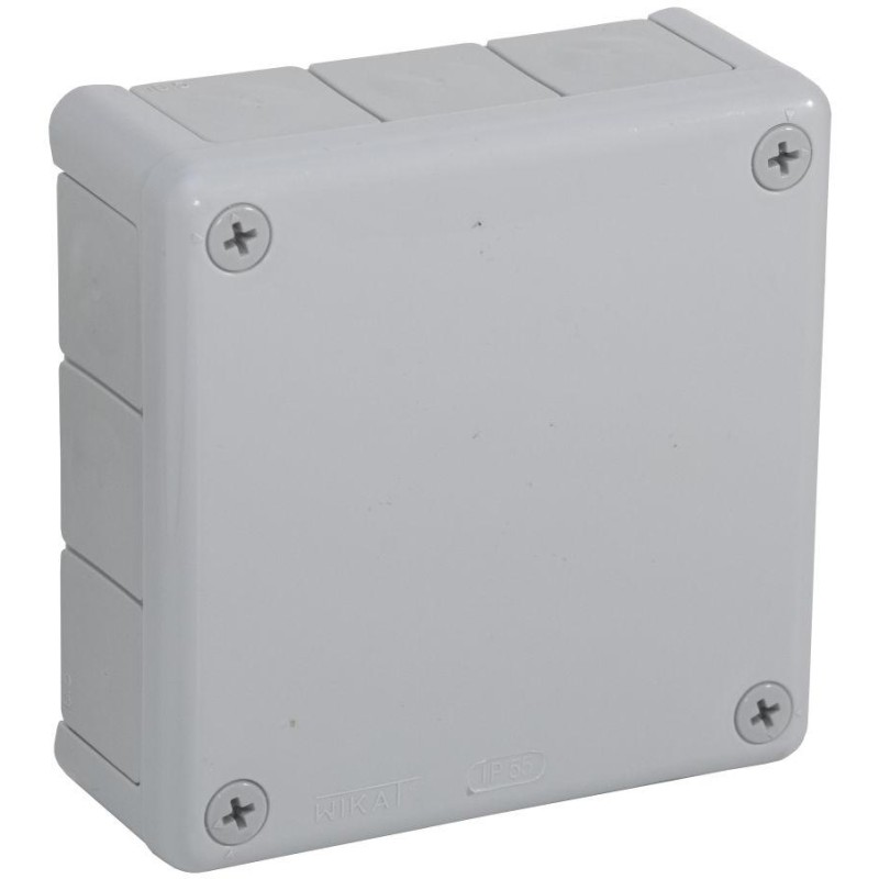 Puszka natynkowa pusta 12 wlotów VIPLAST VP-51 SZARA IP55 118x118x46mm 051-03 1 b39af90d5f6e4b14b285bab9c878aa84