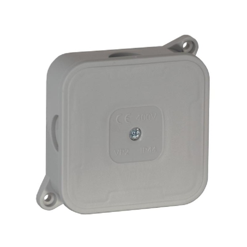 Puszka natynkowa pusta 4 wloty VIPLAST VP-2 SZARA IP44 85x85x35mm 027-03 1 cf0ef6ffa2b6962fc4e86f098d0d68a2
