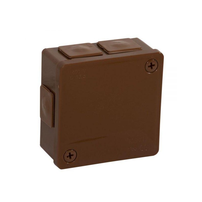 Puszka natynkowa pusta 6 wlotów VIPLAST VP-22 BRĄZOWA IP55 86x86x40mm 022-02 1 d5e6a1f348d3db03bde6a3538777101f