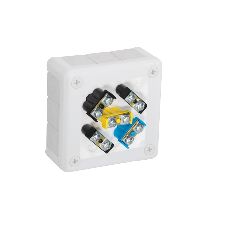 Puszka natynkowa z zaciskami 12 wlotów VIPLAST VP-41 BIAŁA IP55 98x98x42mm 041-51 1 ae23ca50dbff09725669f7c04bfa02e3