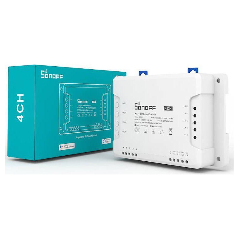 SONOFF sterownik 4-kanałowy 10A WiFi 4CHR3 1 0dc96e4ce11aff773a14baa2b307ac7b