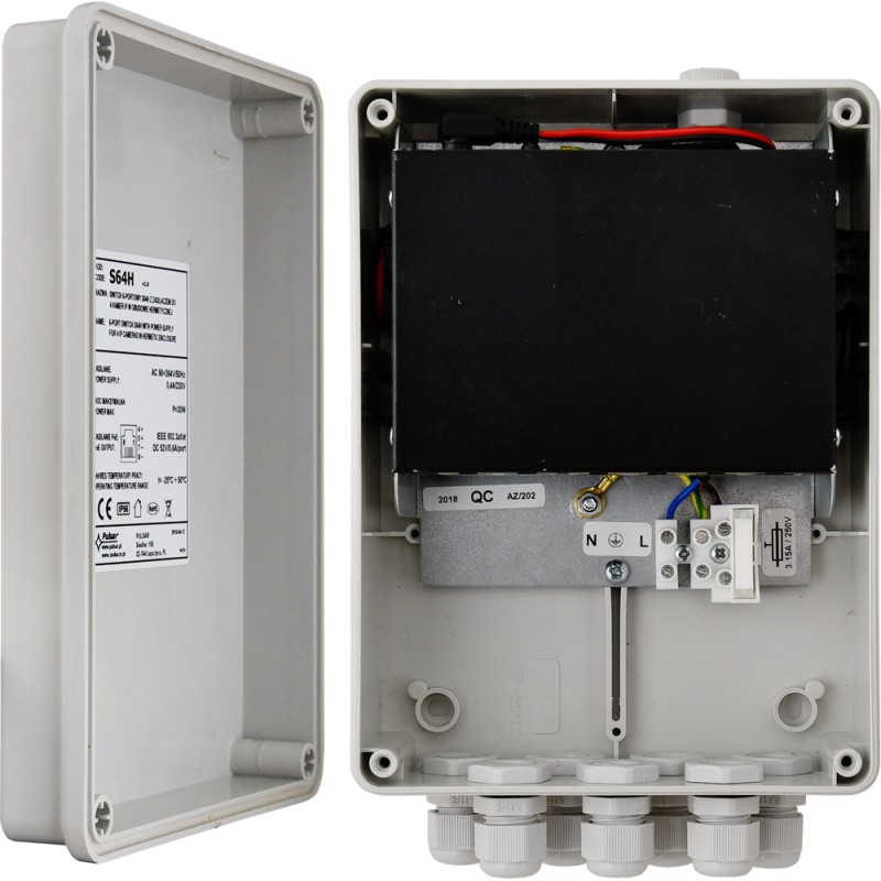 Switch 6-portowy S64H z zasilaczem do 4 kamer IP w obudowie hermetycznej 1 fb9b59b762803b7137050f751ba24711