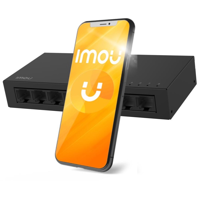 Switch Imou 8-portowy SF108 metalowa obudowa 100Mbps 1 074889cd14e96f532341900218abf60f