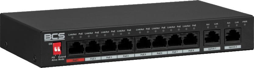Switch PoE BCS LINE BCS-L-SP0802G(2) 4 19a4c5ce56eed096e96d19d96ba8dd32