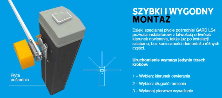 Szlaban CAME LS4 z ramieniem 803XA-0051 do 3m 2 e8fde122d1d6e8d6b140005e51df488a