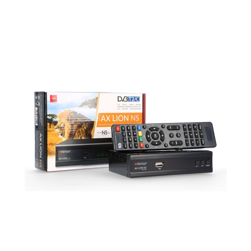 TUNER DVB-T2 OPTICUM AX LION NS H.265 10bit 1 803832f9723db8e95473fff6043271bb