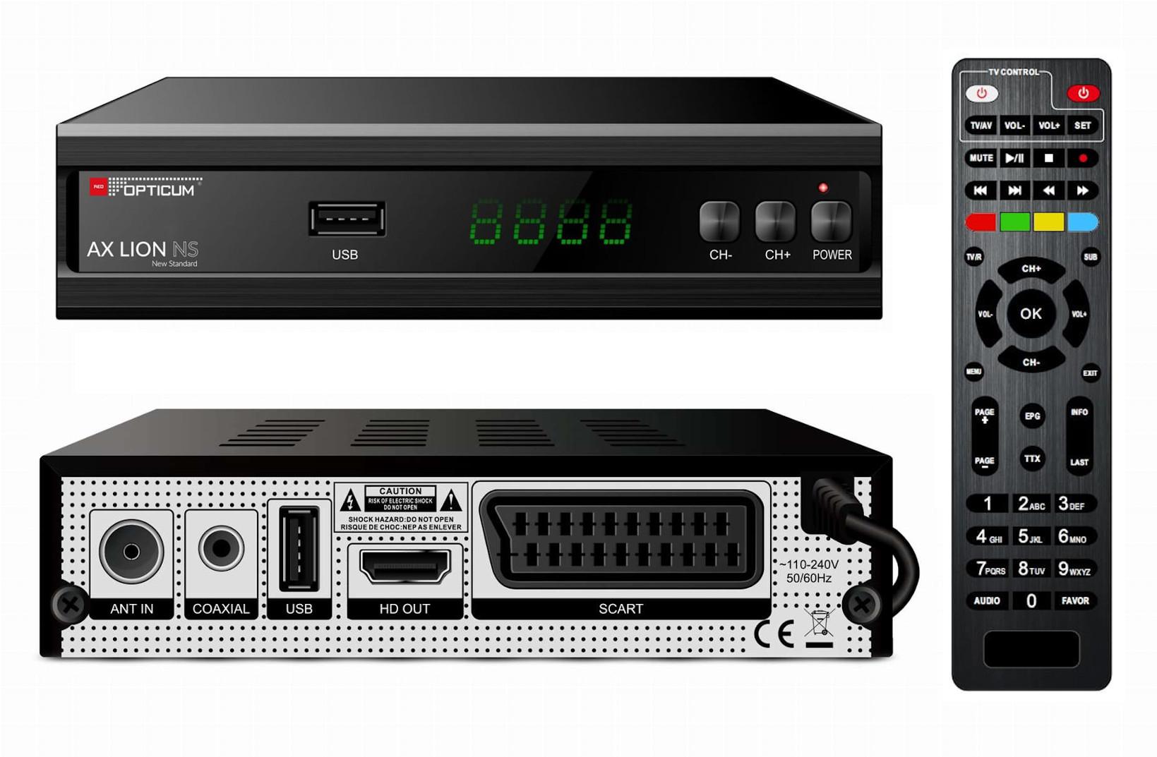TUNER DVB-T2 OPTICUM AX LION NS H.265 10bit 3 9cc4f8a4644c66b55423ee1a2c862247