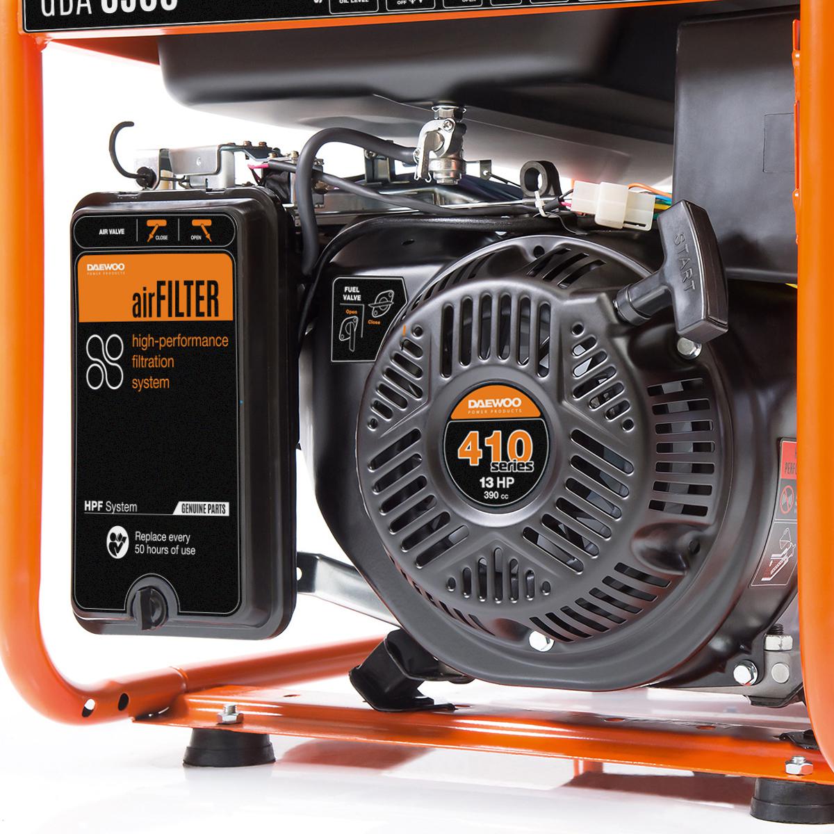 ZESTAW AGREGAT PRĄDOTWÓRCZY DAEWOO GDA 6500 5.5kW + 2x GENERATOR OIL SAE 10W-30 DWO 600 3 e01433e7422d80d363ae02bb5bc9d7e7