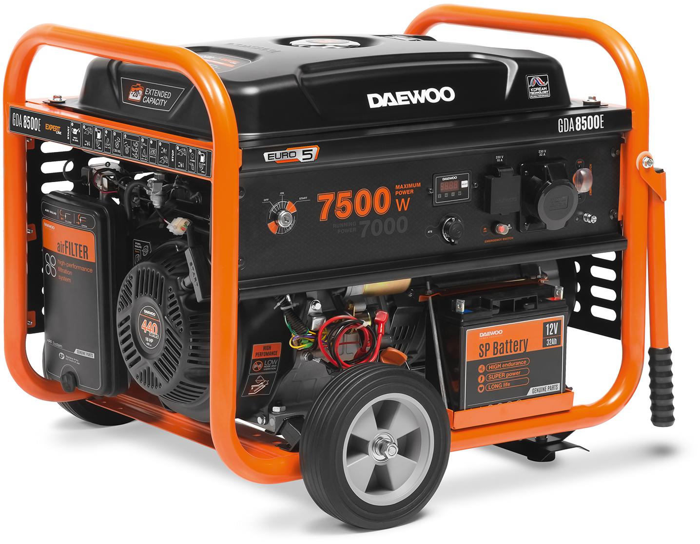 ZESTAW AGREGAT PRĄDOTWÓRCZY DAEWOO GDA 8500E 7.5kW + 2x GENERATOR OIL SAE 10W-30 DWO 600 4 e6e6830115c7d945ccb073a111bb1ed4