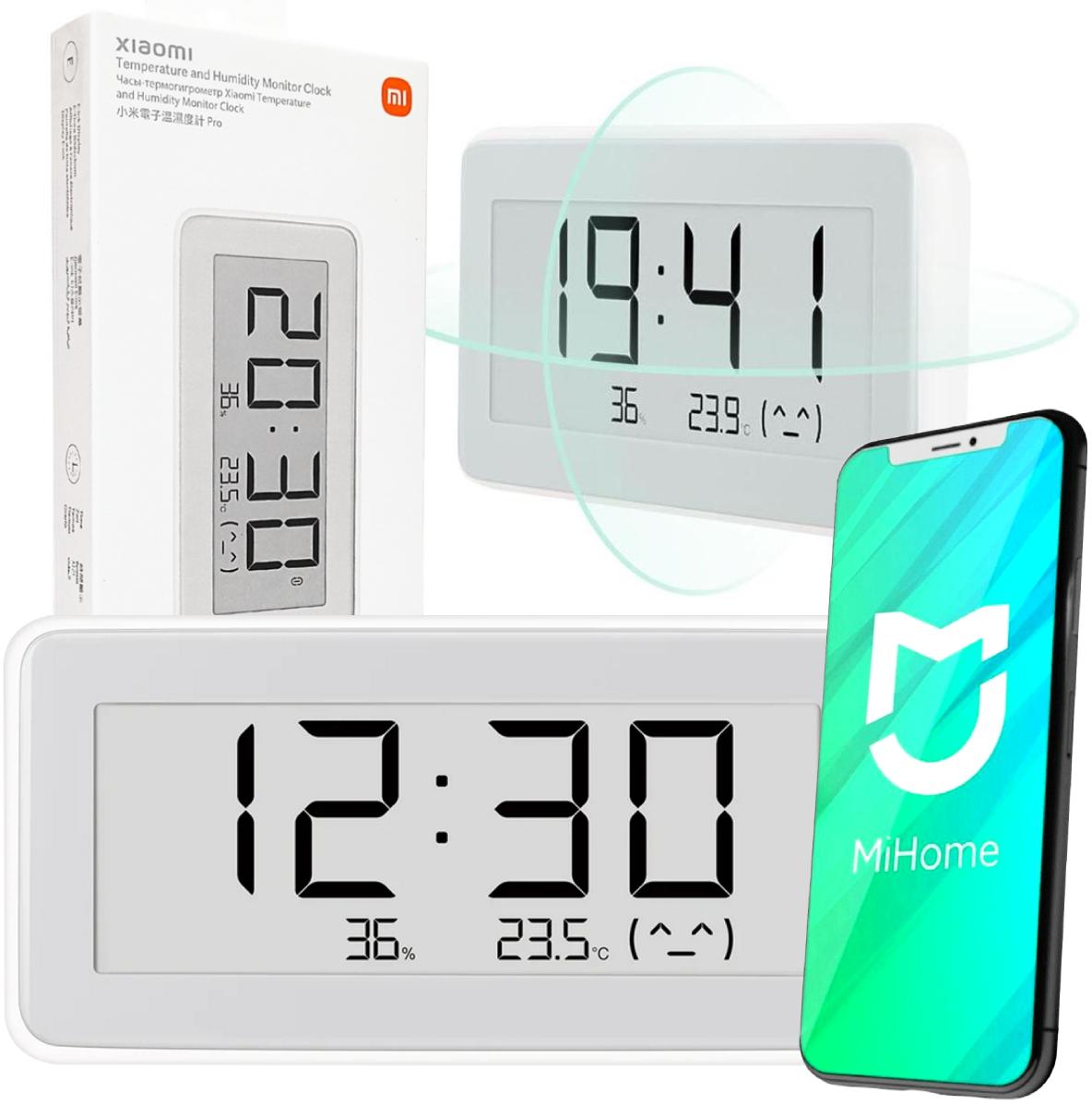 Zegar z Termometrem i Czujnikiem Wilgotności Xiaomi Mi Temperature and Humidity Monitor Clock Pro 2 c8017190dcfba074bc1e3a888ca8e5d0