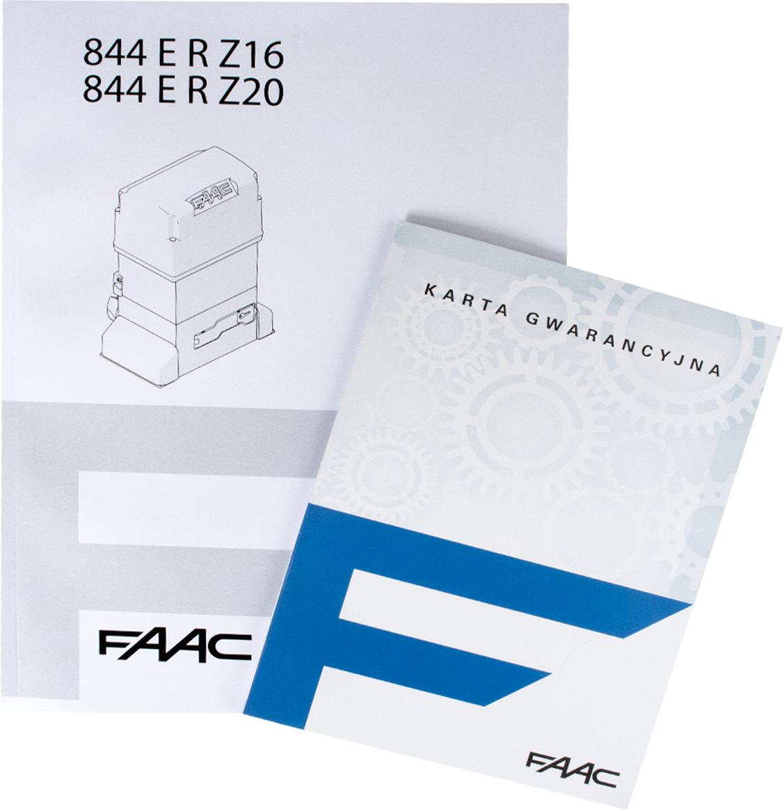 Zestaw FAAC 844 do 1800kg bram przesuwnych 6 f4daa9566fda0f27279ccda98f31c571