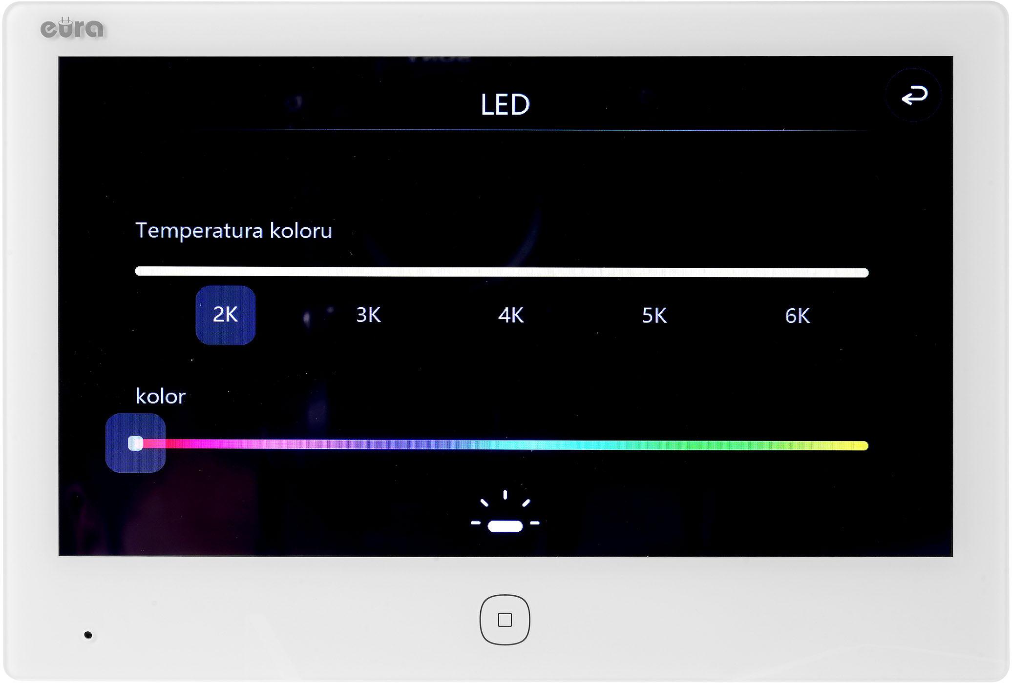 Wideodomofon EURA 2-żyłowy VDP-49A3-2TY biały Tuya 5 8faf18f948b6b5e4290f818168b0dd4a
