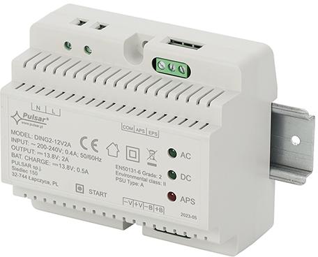 Zasilacz buforowy impulsowy na szynę DIN Grade 2 DING2-12V2A 13,8V 2A 1 1bba9c10fcef227ef45b5a1a0831e6d1