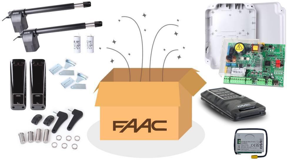 Zestaw Alfa FDS - FAAC 414 do 8m bram dwuskrzydłowych 11 92dfb3b145eedcd9a979e01c69885cf9