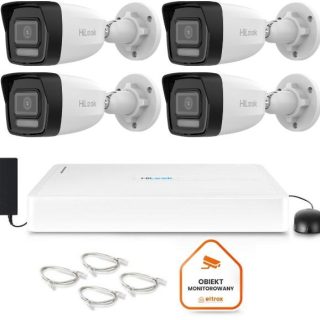 Zestaw do monitoringu Hilook 4 kamery IP IPCAM-B8-30DL/A