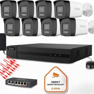 Zestaw do monitoringu Hilook 6 kamery IP IPCAM-B8-30DL/A