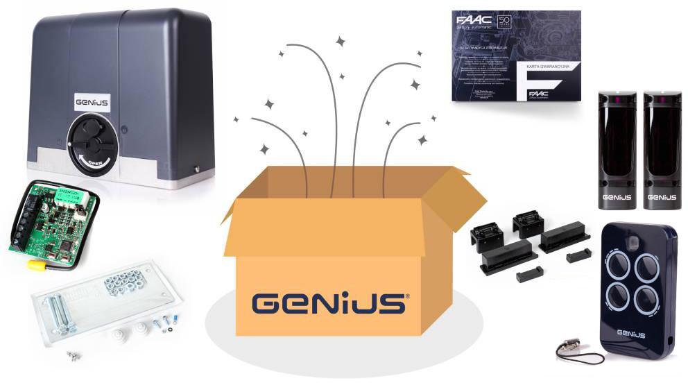 Zestaw Genius Blizzard 400 24V do 400kg bram przesuwnych 5 28fa989a1611f629f6ac870eafef9f37