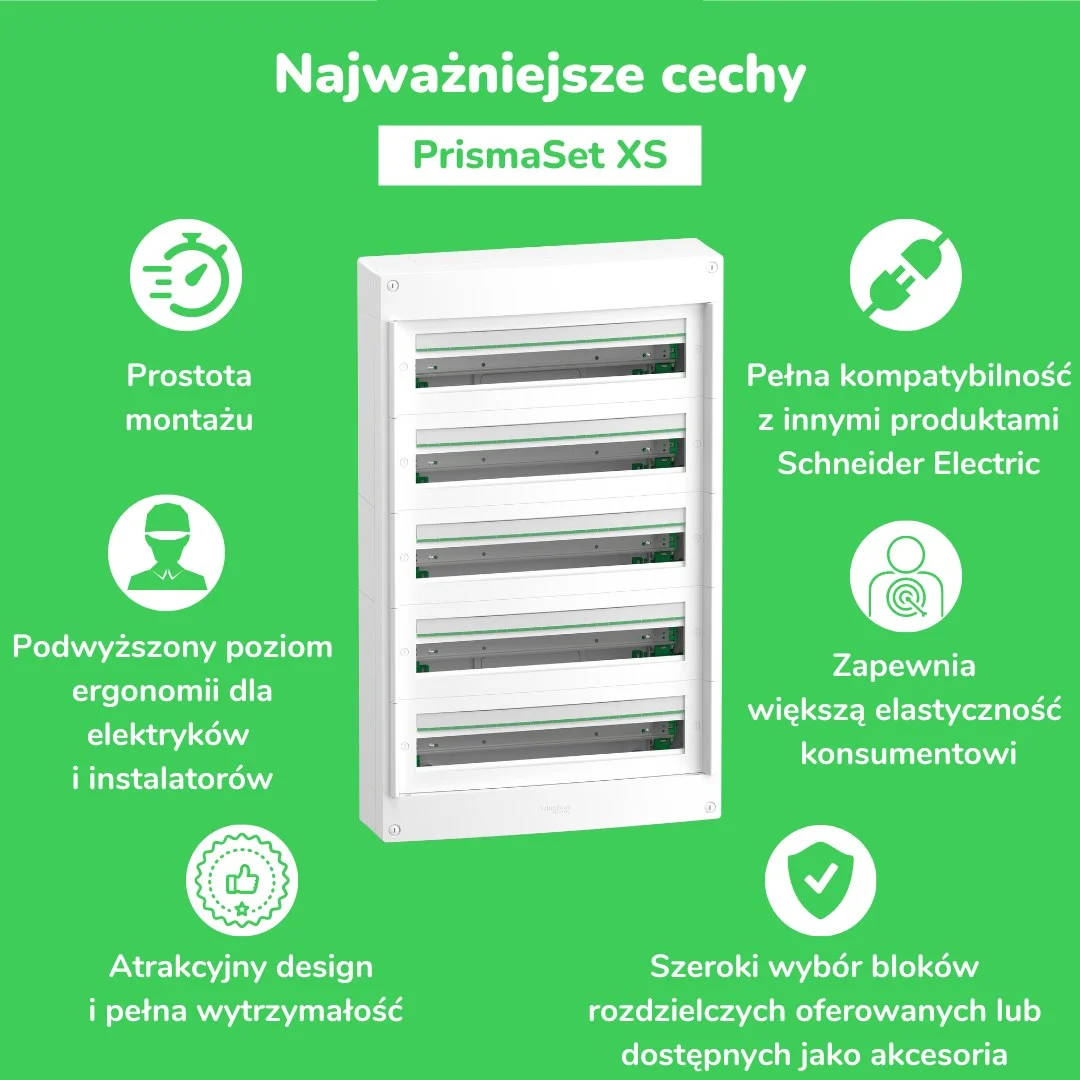 Obudowa PrismaSeT XS PSXS-6-24-NT-B, natynkowa, drzwi białe, 6 rzędów, 24 moduły w rzędzie, IP40, IK09 2 d8f7d6d6c22a719ccd433a41f29afd82